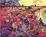 Vincent van Gogh The Red Vineyard painting